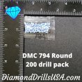 thumbnail image 3 of DMC 794 ROUND 5D Diamond Painting Drills Beads DMC 794 Light Cornflower Blue, 3 of 3