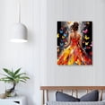 thumbnail image 3 of Nawypu  African American Black Women Wall Art Abstract Dancing Girl Art Canvas Elegant Dancer with Gold Butterfly Painting Contemporary Artwork For Bedroom, 3 of 4
