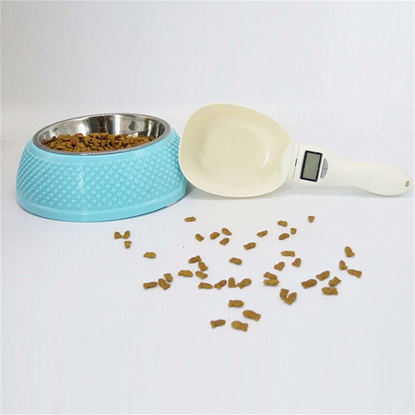 Pet Food Electronic Weight Spoon - 250ml/800g Capacity, ABS Material, 4 Measuring Units (g, ml, cup, KG), Easy-to-Read LED Display, Stable Weighing, Portable for Home Kitchen multicolor