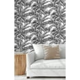 thumbnail image 6 of NextWall Ebony & Pearl Palm Jungle Peel and Stick Wallpaper, 6 of 6