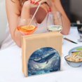 thumbnail image 3 of Yayeee Napkin Holder for Table Set of 2 Kitchen Paper Tissue Organization, Night Floating Whale, 3 of 8
