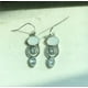 thumbnail image 3 of Xiao Hua Pendientes colgantes de estilo retro, nuevos y únicos, para mujer, estilo étnico bohemio, vintage (plateados)., 3 of 4