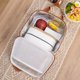 thumbnail image 5 of Bolsa térmica de estilo japonés con correa ajustable, interior hermético para un transporte seguro de alimentos, ideal para el trabajo, para profesionales en movimiento. Aestivo | Blanco |, 5 of 7