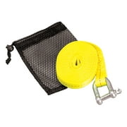 ATV Tow Strap with Shackle & Mesh Bag