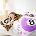 thumbnail image 3 of Castle Fairy Purple Billiards Queen Comforter Set 3 Pieces, Vintage Cheetah Print Comforter Sets Queen, Brown Black,1 Comforter and 2 Pillowcases, 3 of 6