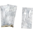 thumbnail image 5 of GZHJMY Cloth Napkin Grey Marble Abstract Dark Kitchen Dining Table Decor for Cocktail Gathering Party Holiday Wedding Everyday Use 1 Pack 20" × 20", 5 of 6