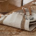 thumbnail image 4 of FUYPSE 2026 New Arrivals Decorative Table Lamp 11 X 55 Inch Farmhouse Style Cotton Linen Table Runner with Handmade FringedRustic Jute Burlap Table Runners 55 Inches Long for Dining RoomDresser Decor, 4 of 5