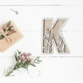 thumbnail image 5 of LiUMX Hand Carved Wood Flower Letter Decor | Natural Wood Wall Hanging for Home Kitchen Wedding | Rustic Pendant Craft Decorations, 5 of 5