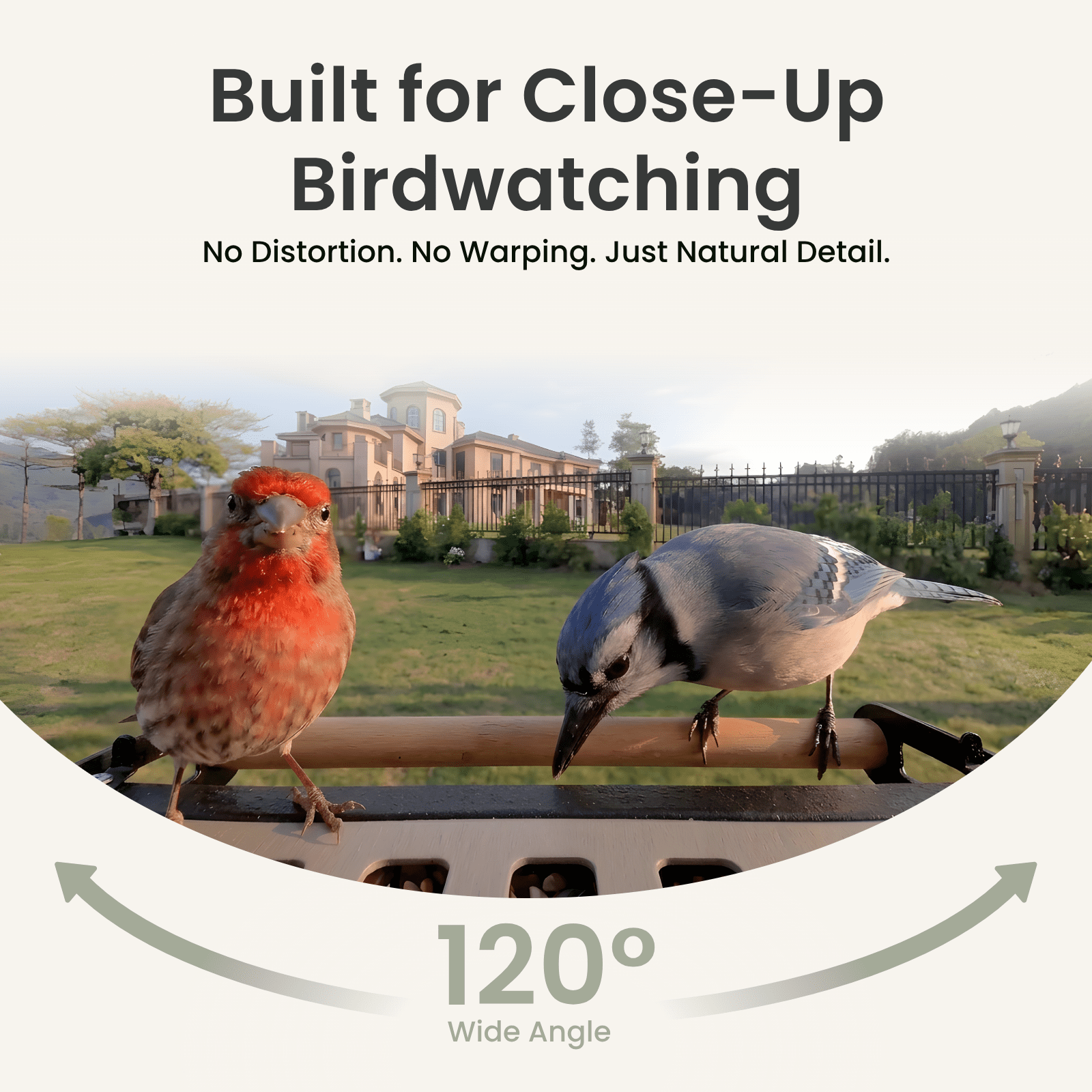Birdfy Smart Bird Feeder with Camera, 4K Ultra HD, AI Bird Identification, Dual-Band WiFi (2.4G/5G), Color & IR Night Vision, Bluetooth Pairing, Ideal Bird Lover Gift