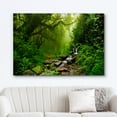 thumbnail image 2 of wall26 Canvas Print Wall Art Nepal Green Forest &amp; Waterfall Nature Wilderness Photography Modern Art Rustic Scenic Colorful Multicolor for Living Room, Bedroom, Office - 32"x48", 2 of 5