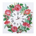 thumbnail image 2 of Reloj de pintura de diamante 5D, tamaño especial, manualidades especiales de , pintura de de imitación, , imagen d rojo Macarena reloj de pintura de diamante, 2 of 8
