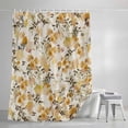 thumbnail image 3 of Shower Curtains for Bathroom, Vintage Orange Flower Waterproof Fabric Shower Curtain, Farmhouse Botanical Floral Retro Decorative Bathroom Curtain for Bathtub, 36"x72", No Hooks Included, 3 of 9