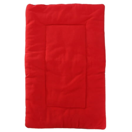 Dog Puppy Cat Soft Warm Sleep Mat Fleece Cushion Small Large Pet Blanket Bed,Red S