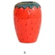 thumbnail image 5 of Jarrones Matsuzay Maceta de Cerámica Arte Original Hidropónico Forma de Fresa Rojo Pequeño, 5 of 6
