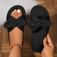 thumbnail image 2 of HAJWOH Orthopedic Sandals for Women Slip on Non Slip Arch Support Flat Wedge Sandals Breathable Orthopedic Slippers 2026 Soft Orthopedic Shoes Black 39, 2 of 4