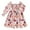 Hot Pink, variant on Toddler Girls Long Sleeve Floral Prints Princess Dress Dance Party Dresses Clothes