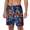 thumbnail image 2 of Gaeub Colorful Fall Leaves Mens Swim Trunks Stretch Beach Shorts Quick Dry for Men Swim Shorts Swimwear with Pockets- 3X-Large, 2 of 9
