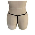 thumbnail image 5 of Scyoekwg G String Thongs for Women Ladies Underwear Underpants Lace T-String Breathable Soft Solid Color Comfortable Briefs Underwear Cheeky Panties Underpants Black XXXL, 5 of 8