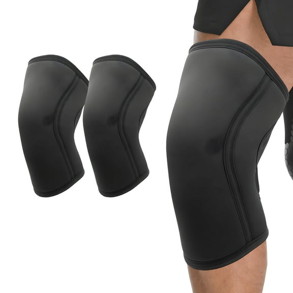 BESTSKY 2Pcs Knee Pads for Men,Nylon Material Knee Sleeves for Men,Silicone Anti-Slip Strips Compression Knee Sleeve,M