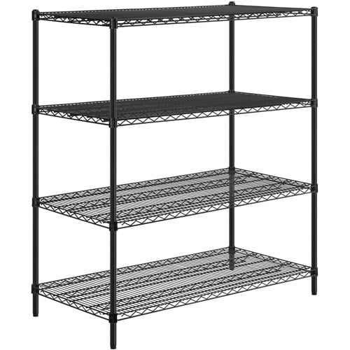 Honey Can Do 4Shelf Steel Storage Shelving Unit, Multicolor Walmart