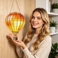 thumbnail image 2 of Win s Way Hot Air Balloon Acrylic Ornament Colorful Window Hanging Decor Indoor Outdoor Garden Patio Decoration Everyday Decor for All Holidays, 2 of 4