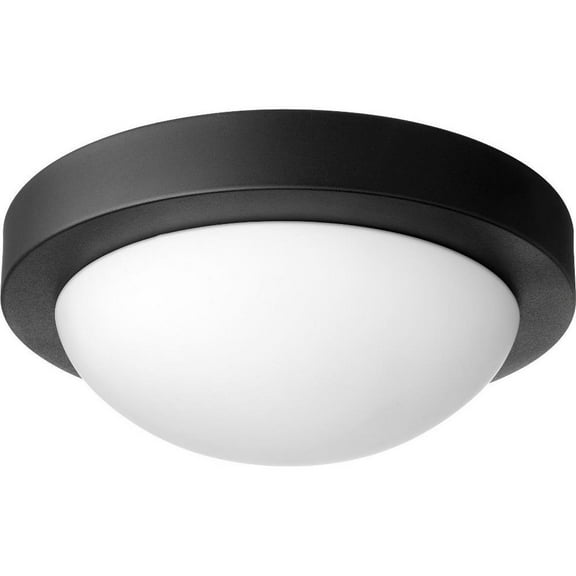 St Lawrence Drift 2 Light Flush Mount in Bailey Street Home Home Collection Style 11 inches Wide By 3.75 inches High-Noir Finish Bailey Street Home
