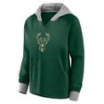thumbnail image 2 of Women's Logo Athletic Hunter Green Milwaukee Bucks Boom Pullover Hoodie, 2 of 3