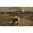 thumbnail image 2 of Pietro Fragiacomo 18x12 Gold Ornate Wood Frame and Double Matted Museum Art Print Titled - Pace (1891), 2 of 4