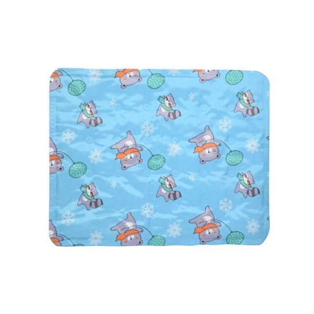 Estera de látex de verano para mascotas, estera para perros, estera para dormir para gatos, estera de seda para hielo para perros, suministros para mascotas de 40x30cm