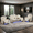 Beige05, variant on Gewnee 3-Seat Power Adjustable Sofa with 1 Recliner, Console, Cup Holders & LED Lights, Air Leather, Adjustable Recline, for Living Room, Black