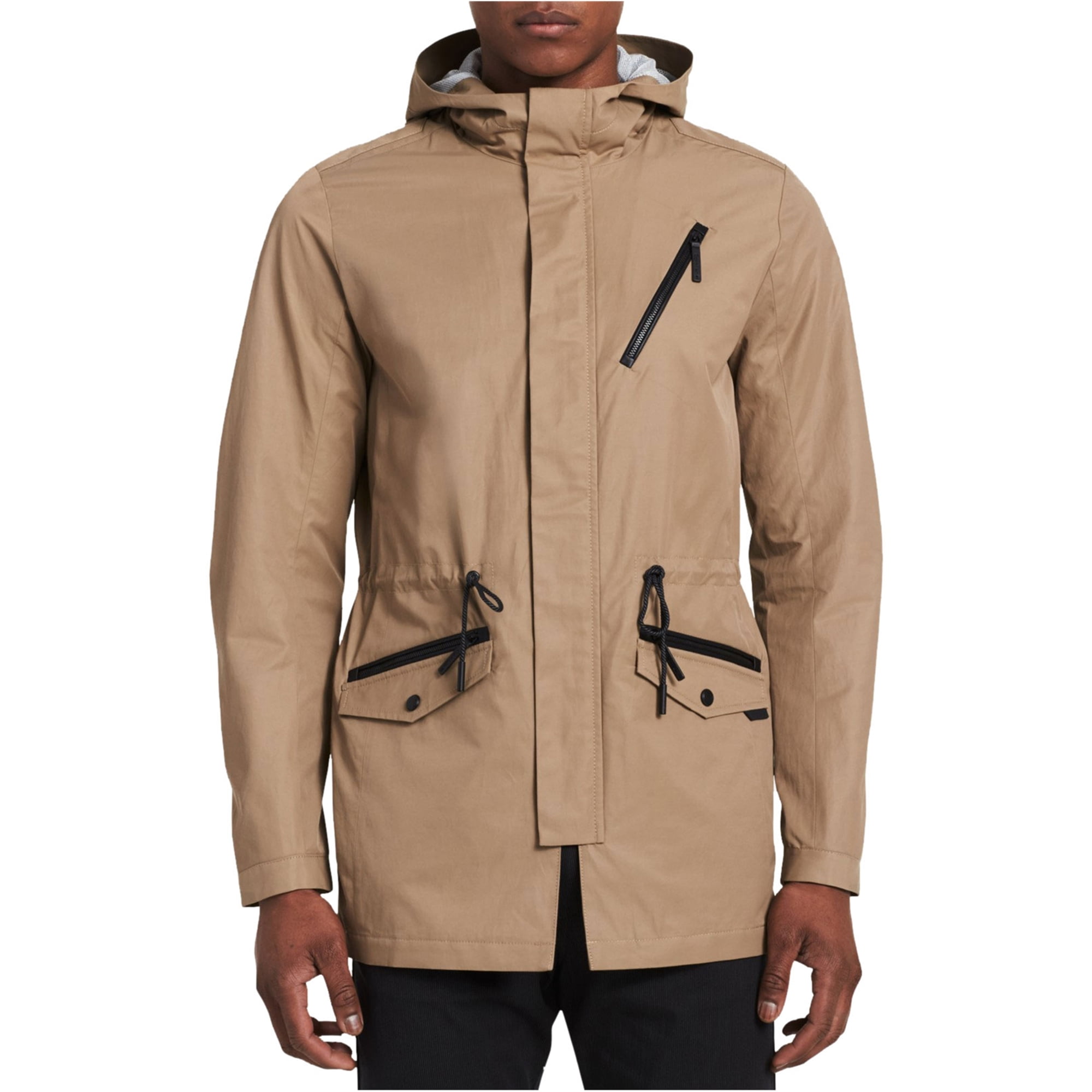 Calvin Klein Mens Classic Fit Raincoat cedarbark M