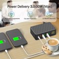 thumbnail image 2 of Yeacher USB Charging Station 6-Port 65W QC3.0 USB Charger Station Multi Ports USB-A Charging Hub with LED Display Compact Desktop Charger for Multiple Devices, 2 of 8
