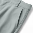 thumbnail image 5 of XINXIAOO School Pants For Girls Elastic Waist Pull On Dress Pants with Zipper Straight Leg Chino Grey School Pants For Girls Preppy Clothes For Girls 7-8 Years, 5 of 8