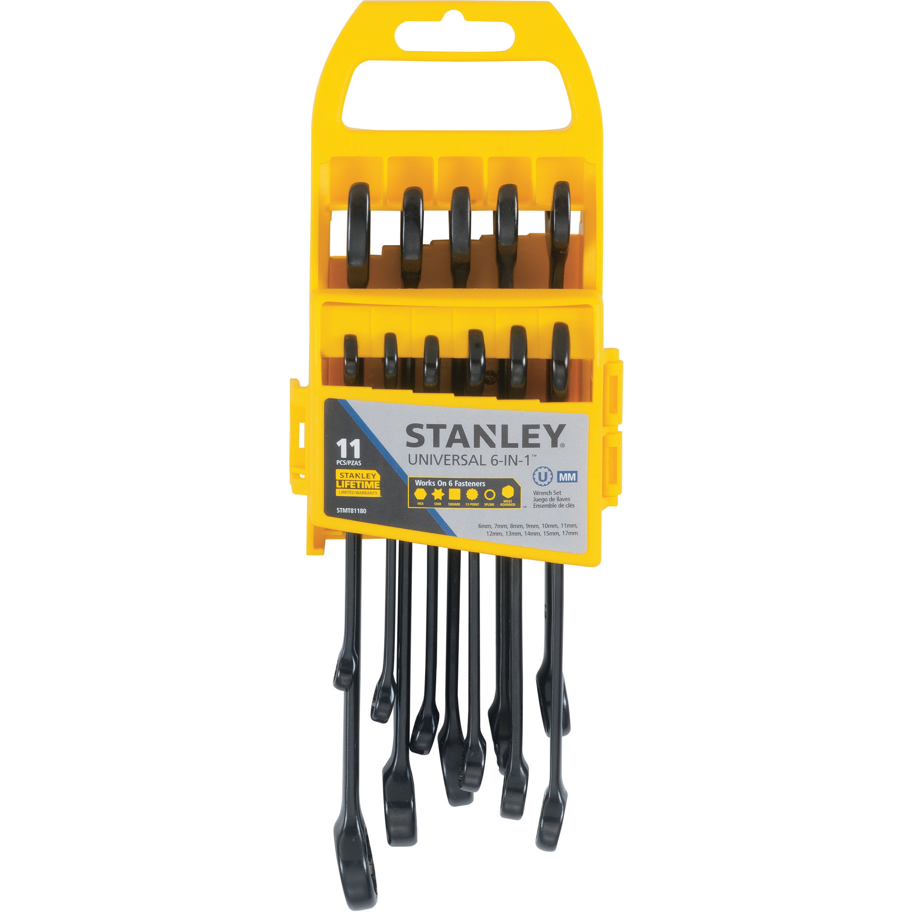 Metric Stanley 94-386W 11-Piece Combination Wrench Set 