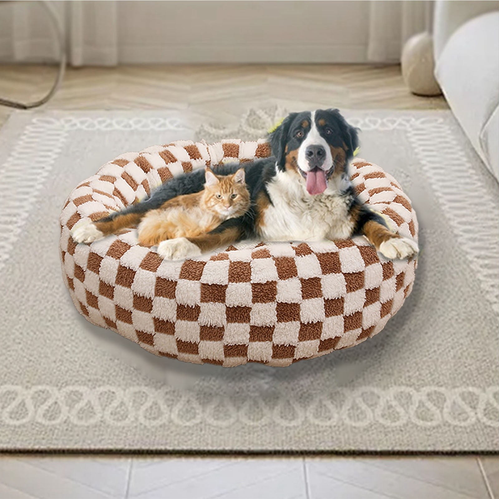 Dog Bed Cat Bed All Season Round Pet Bed for Comfortable Resting and Sleeping Soft Warm Durable Pet Mat Suitable for Home