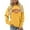 Yellow, variant on FYEGRE Women's Hoodless Print Pullover Sweater Long Sleeve Crewneck Casual Soft Comfortable Blouse Shirt Unique Design Daily Wear Apparel For Nature Lovers Blue L