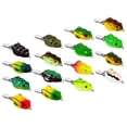 thumbnail image 3 of GLFILL 3cm/4.3g Soft Jumping Frog Lure With Dual Hooks Snakehead Handy Fishing Machine 3#, 3 of 9
