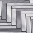 thumbnail image 4 of Sample - Gray Aluminum Metallic Metal Herringbone Mosaic Tile Kitchen Bath Backsplash, 4 of 6