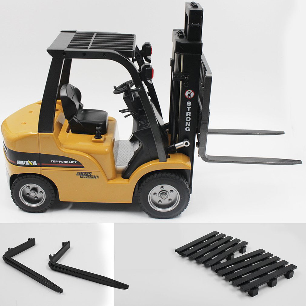 HuiNa Toys 1577 1/10 2.4G 8CH Alloy 2-In-1 Forklift Truck Crane RC Car RTR Metal 