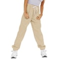 thumbnail image 3 of Kmbangi Women Harem Pants Casual Solid Color Trousers with Drawstring Pocket, 3 of 9