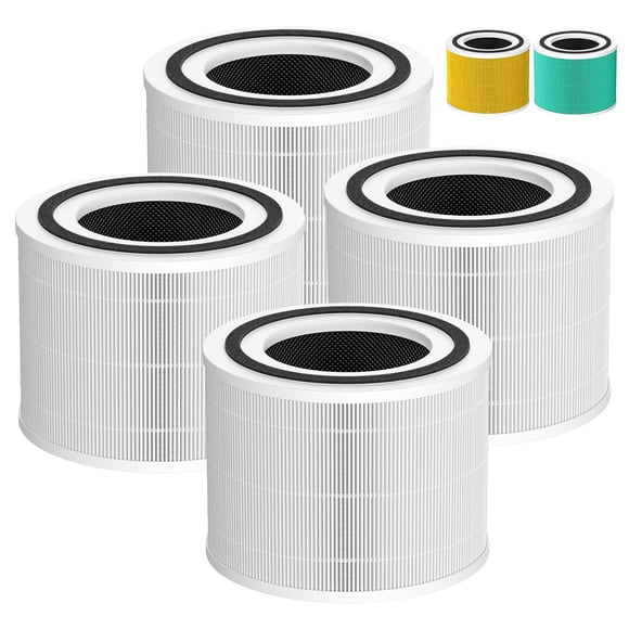 Paquete de 4 filtros purificadores de aire compatibles con Puro 240 HEPA HP-14