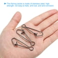 thumbnail image 4 of Unique Bargains 209Lbs Stainless Steel Fishing Snaps Swivels Clips Quick Change Black 20 Pack, 4 of 6