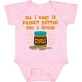 thumbnail image 3 of Inktastic Peanut Butter Spoon Boys or Girls Baby Bodysuit, 3 of 5