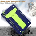thumbnail image 2 of Galaxy Tab S6 Lite 10.4" Case (SM-P610/P615/P613/P619), Epicgadget Hybrid Shockproof Rugged Drop Protection Cover with Kickstand for Samsung Galaxy Tab S6 Lite 10.4 Inch 2020/2022 (Navy Blue/Green), 2 of 5