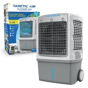 Arctic Air Outdoor Max Evaporative Cooler with Hydro-Chill Technology, 3,100 CFM Large Cooler with Wheels, 3 Speeds, Adjustable Front Grill, Cooling Jets, Hose Hookup, 10-Gallon Tank, Oscillating Fan