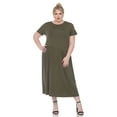 thumbnail image 1 of White Mark Robe Maxi à Manches Courtes pour Femmes, 1 of 6