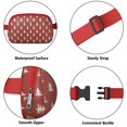 thumbnail image 5 of Red Christmas Tree Pattern Cute Fanny Packs for Women,Travel Waterproof Crossbody Fanny Bags Waist Purse for Women Anti Theft Adjustable Strap for Running Travel Cycling, 5 of 6