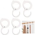 thumbnail image 1 of 2 Pcs Multi-Function Clip Hook, Plastic S Shape Buckle Hook, Windproof Non-Slip Hook, Table Edge Hook with Card Position Clothes Hook Hanger for Bathroom Bedroom Kitchen(White) by Casewin, 1 of 7
