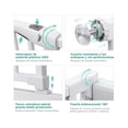 thumbnail image 4 of Puerta Seguridad Interior Expandible Reja Para Bebe Mascota Blanco, 4 of 6