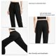 thumbnail image 5 of Pantalones deportivos para mujer, pantalones deportivos para correr, pantalones casuales, pantalones de verano finos, sueltos, con puños cónicos, color negro L, 5 of 6